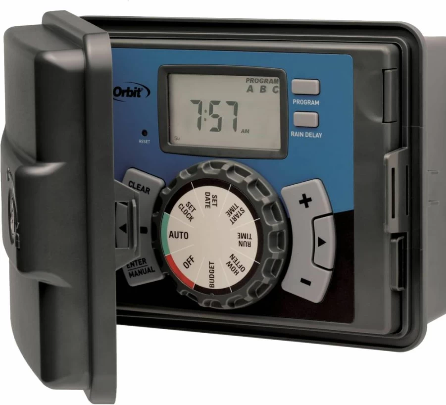 Orbit 57900 12-Station Outdoor Sprinkler Timer with Swing Panel for Lawn Irrigation System