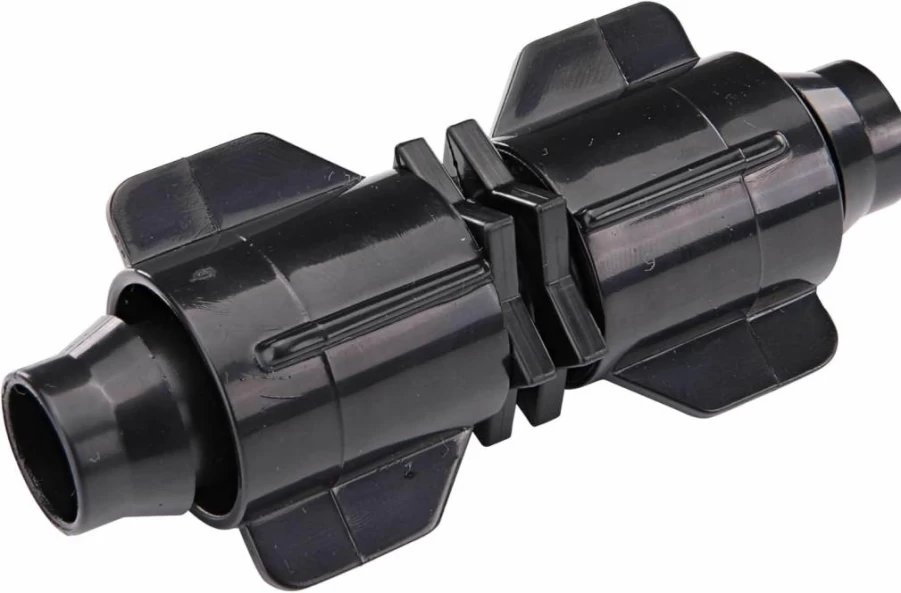 Raindrip S5600Ub Smart Loc Universal Coupling for 1/2-Inch, 5/8-Inch, and 0.710-Inch Drip Irrigation Tubing - Black Drip Irrigation Fitting