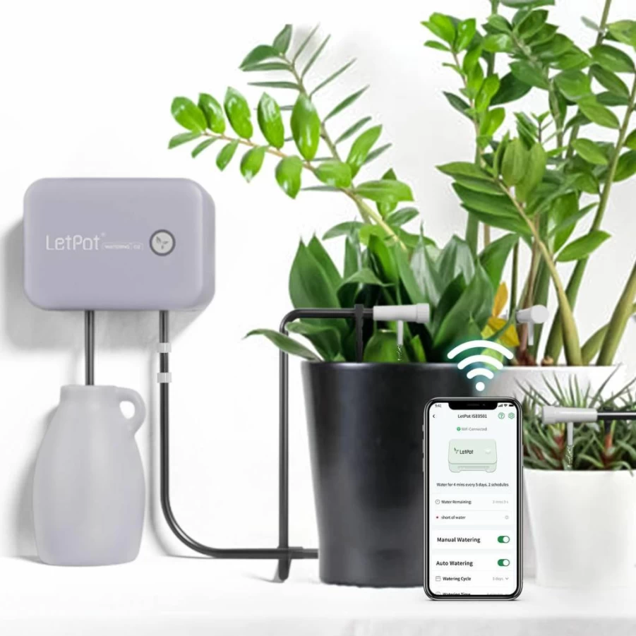 LETPOT Smart Wi-Fi Plant Watering System - Automatic Drip Irrigation Kit with App Control for Indoor & Outdoor Potted Plants