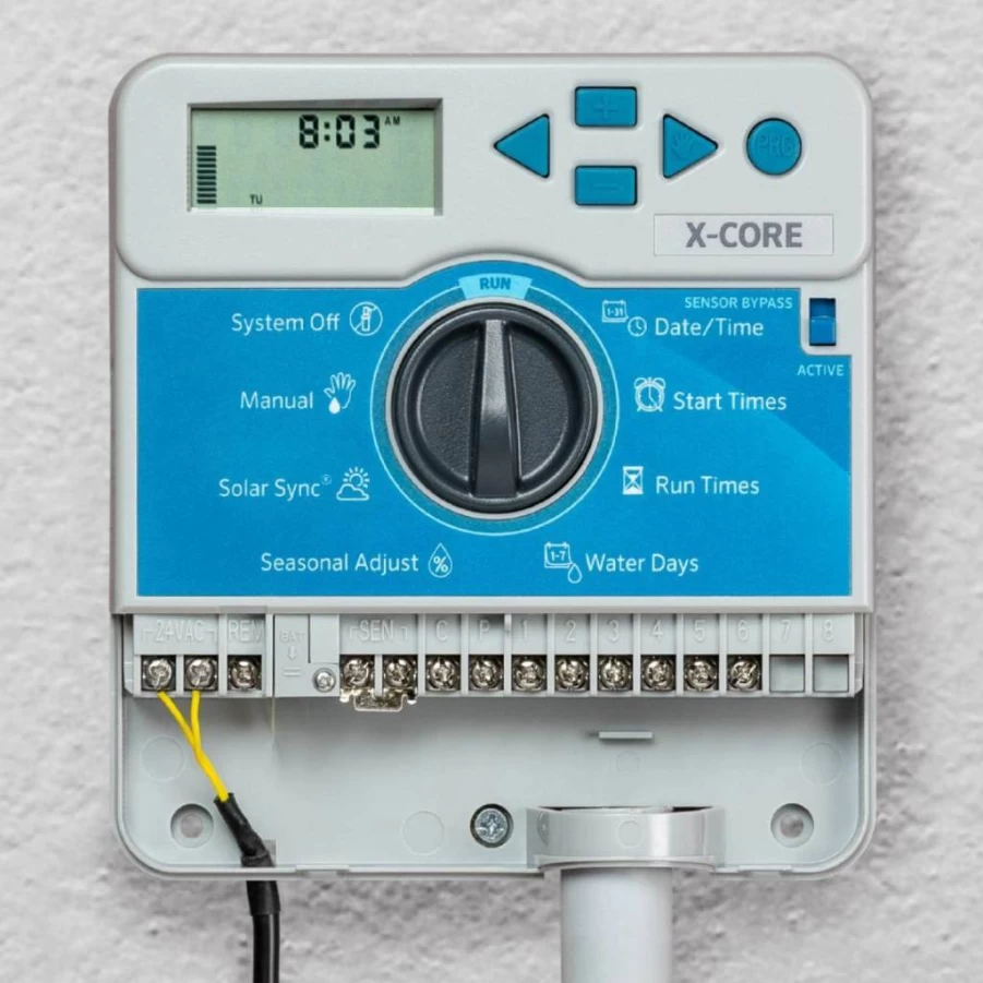 Hunter X-Core 6-Station Indoor Sprinkler Controller XC600i, Gray – Smart Irrigation Timer for Home Lawn & Garden Watering System
