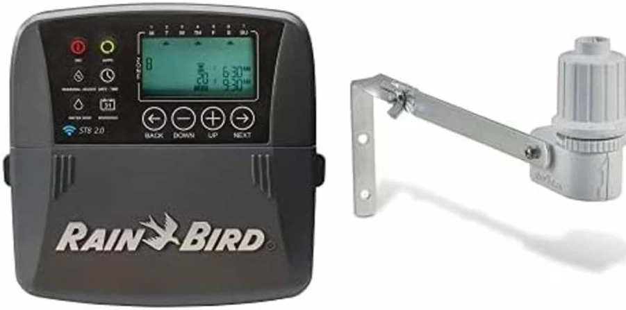 Rain Bird ST8I-2.0 Smart WiFi Sprinkler Controller, 8-Zone Irrigation Timer, Alexa Compatible, WaterSense Certified, Indoor/Outdoor Use (Upgraded Replacement for ST8I-WiFi Model)