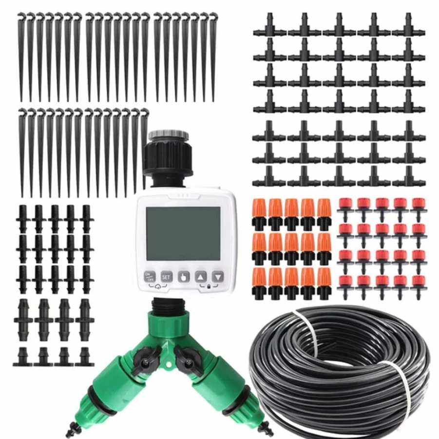 XXLSZZGSM Smart Drip Irrigation System for Garden & Bonsai - Automatic Watering Kit with Timer Controller
