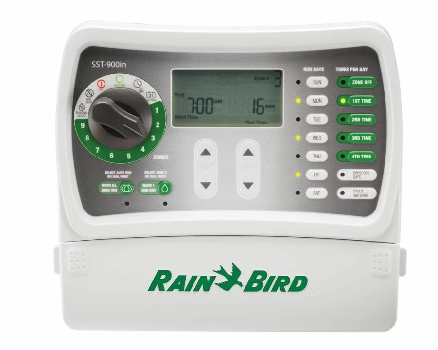 Rain Bird Arc8 Smart WiFi Irrigation Controller with CPF075 In-Line Sprinkler Valve, 3/4" Threaded, Indoor/Outdoor Water Timer for Automated Lawn & Garden Flow Control