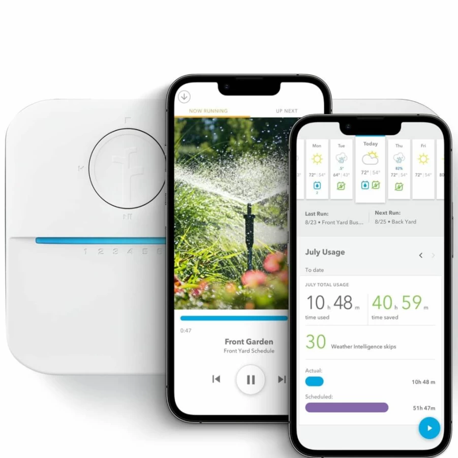 Rachio 3 Smart Sprinkler Controller 16-Zone: Water-Saving WiFi Irrigation System with Weather Intelligence & Auto-Scheduling