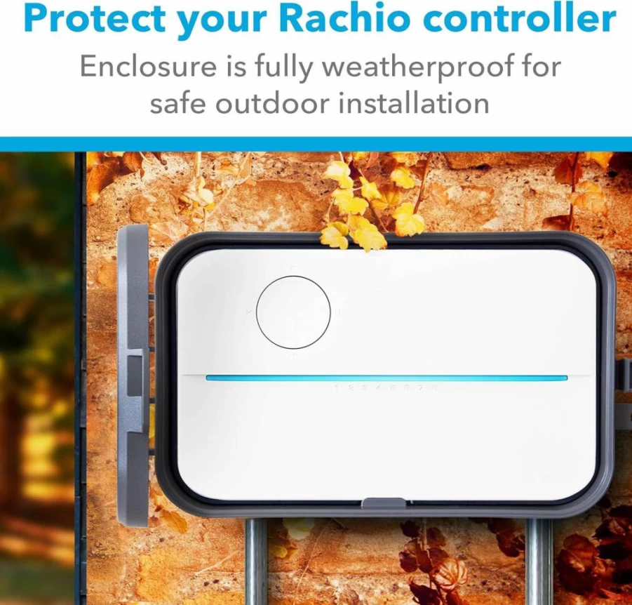 Rachio 3 Smart Sprinkler Controller Weatherproof Outdoor Enclosure - Compatible with Rachio 2nd & 3rd Gen Smart Irrigation Systems