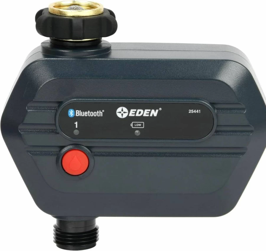 Eden 93442 Smart Bluetooth Water Timer - 2-Zone App Control, Custom Schedules, Rain Delay for Efficient Irrigation