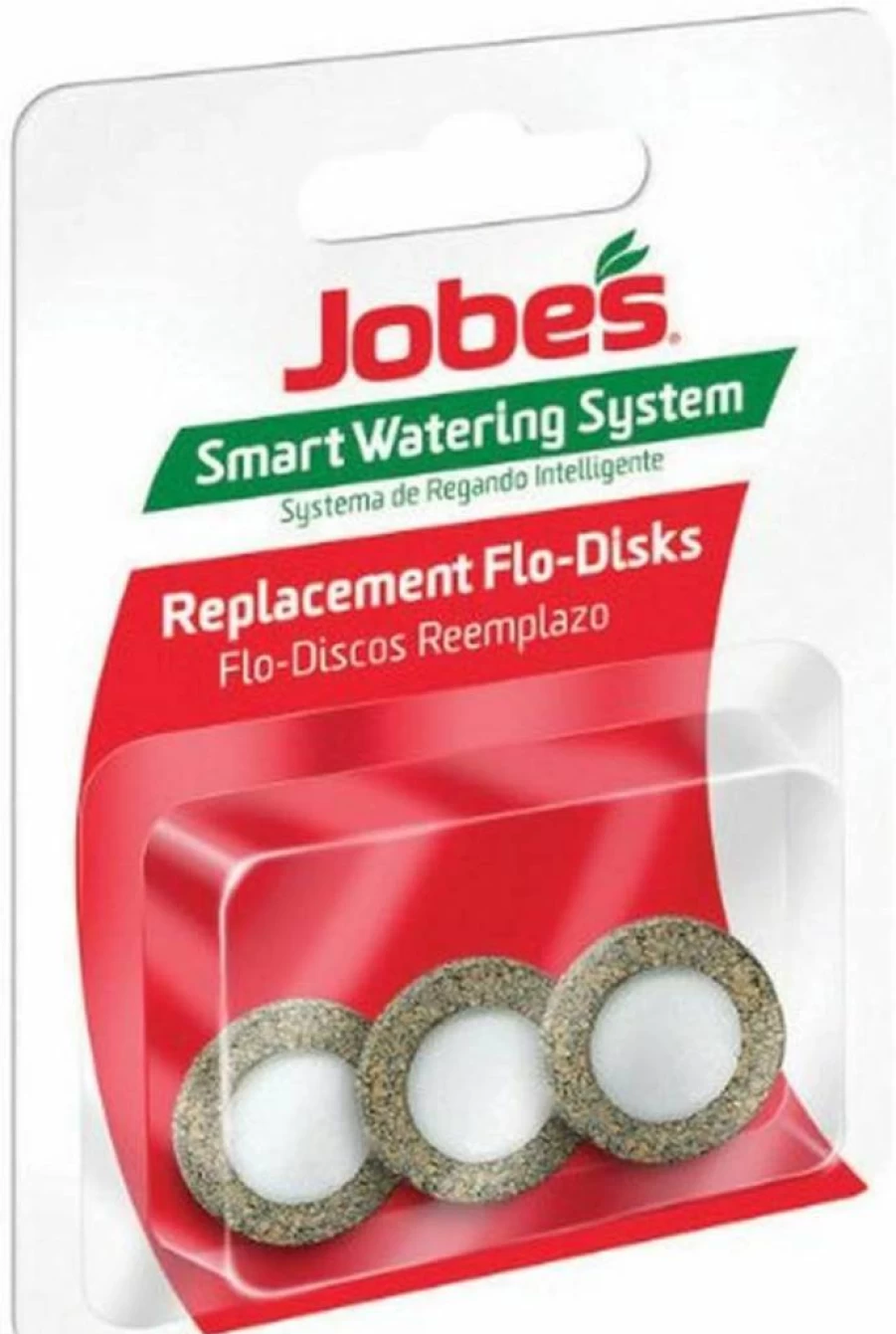 Jobe's Organics Smart Watering Flo-Disk - Efficient Plant Watering System, Pack of 3 for Healthy Gardens