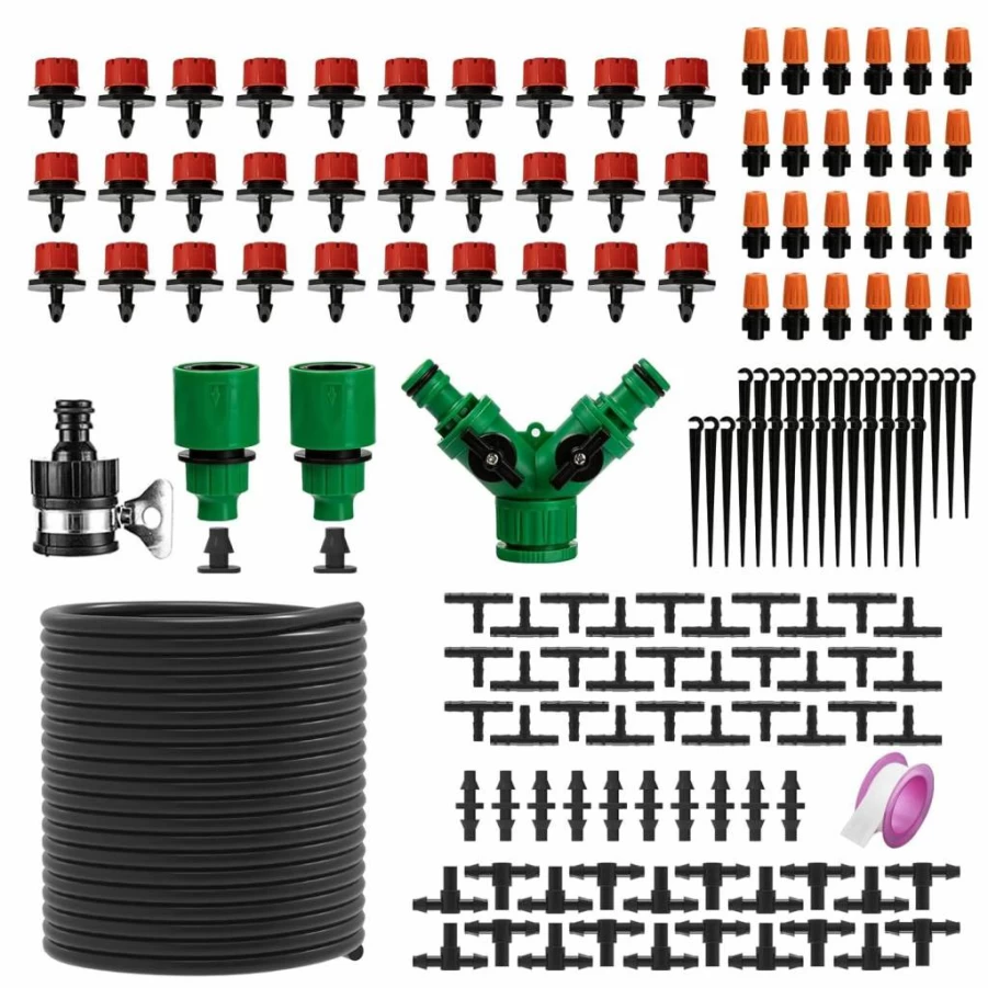 W LAIWO DIY Drip Irrigation Kit - Smart Automatic Watering System for Garden & Farm, Water-Efficient Eco-Friendly Solution