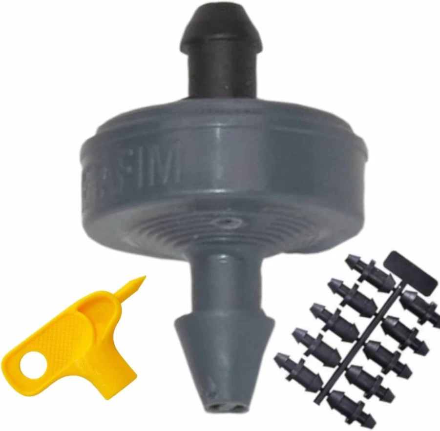 Habitech 35-Pack Woodpecker Jr 1 GPH Pressure Compensating Drip Emitters Kit with Hole Punch Tool and Goof Plugs for Irrigation Systems