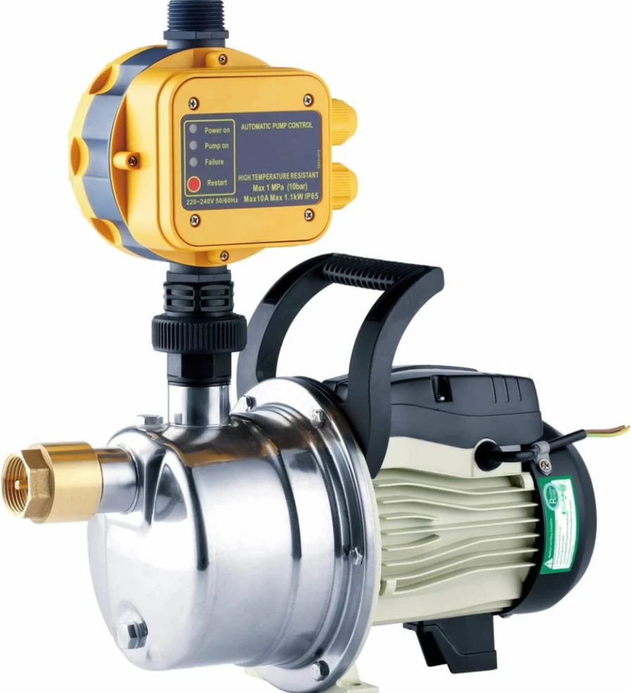 TDRRICH 1/2 HP Smart Water Pressure Booster Pump for Home Irrigation, Lawn Sprinkler, and Garden - Self-Priming Jet Pump with Automatic Pressure Switch, 110V AC