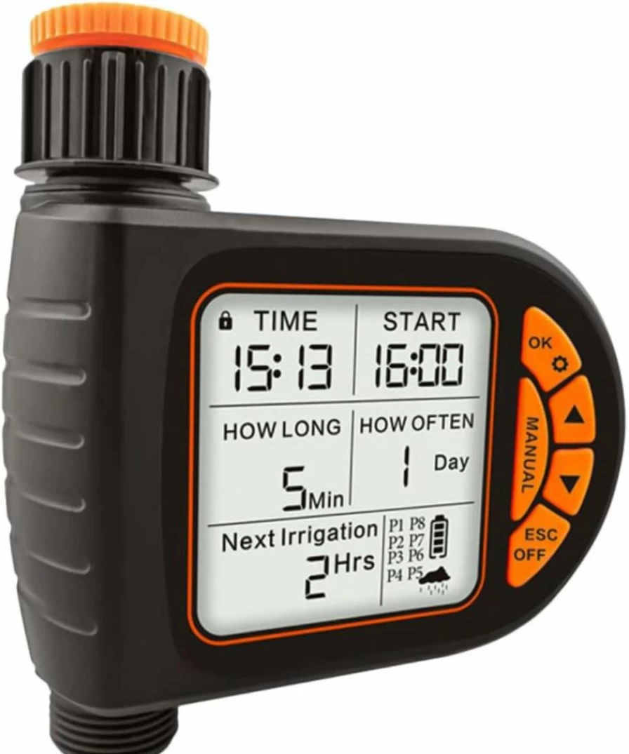 KESYOO Smart Garden Watering Timer - Automatic Irrigation Controller for Lawn, Balcony, Plants - No Battery Required - Efficient Watering System