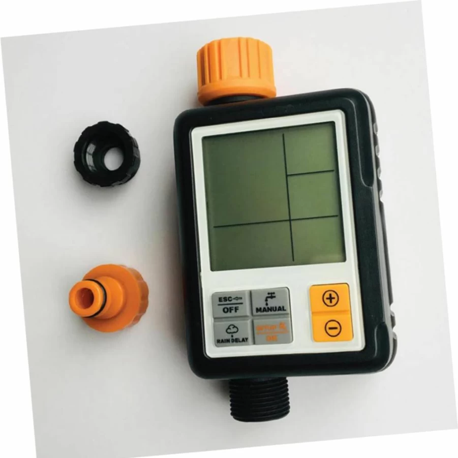 Yardwe Smart Irrigation Timer - Large LCD Display, DIY Automatic Watering System for Low-Water Plants, Battery-Powered Garden Timer