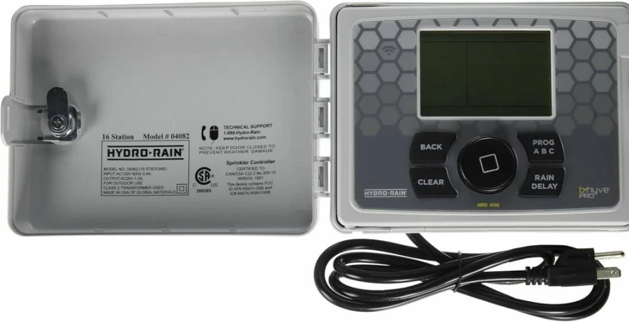 BRIRILINE Hydro-Rain HRC 400 16-Station Smart Wi-Fi Irrigation Controller for Indoor & Outdoor Use