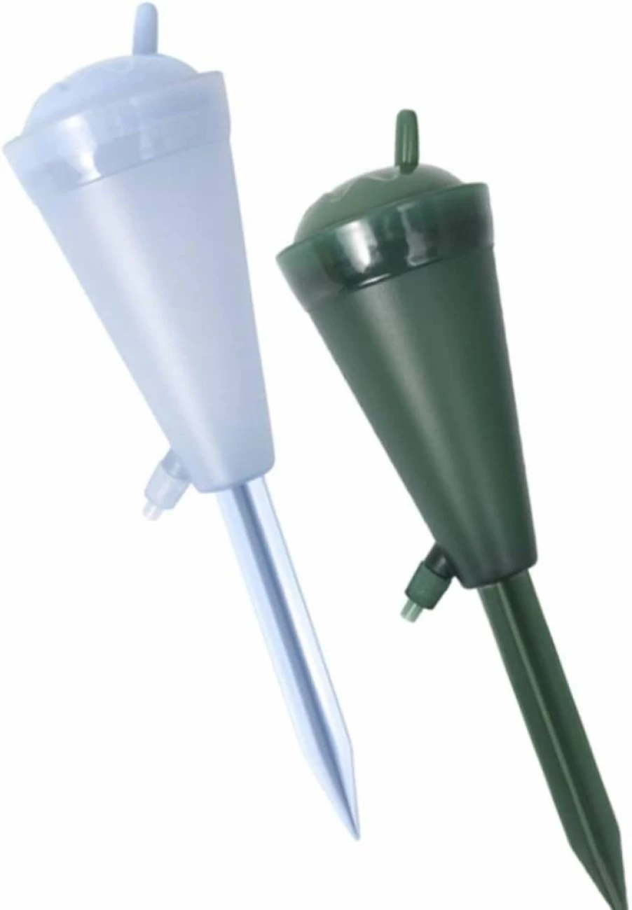 BCOATH 2-Pack Self-Watering Spikes for Potted Plants with Adjustable Flow Control - Automatic Indoor Plant Watering System for Vacation & Busy People