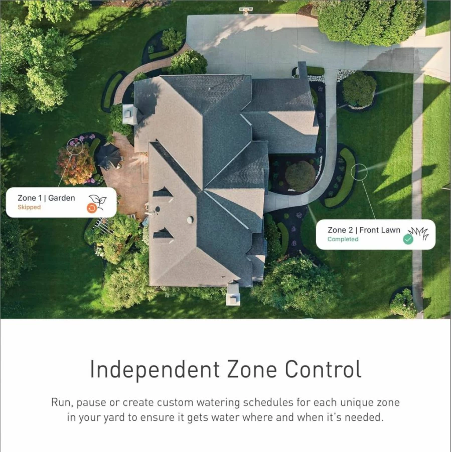 Moen Wicnt016G1Usa Smart Wi-Fi Sprinkler Controller - 16-Zone Automatic Irrigation System with Water Timer