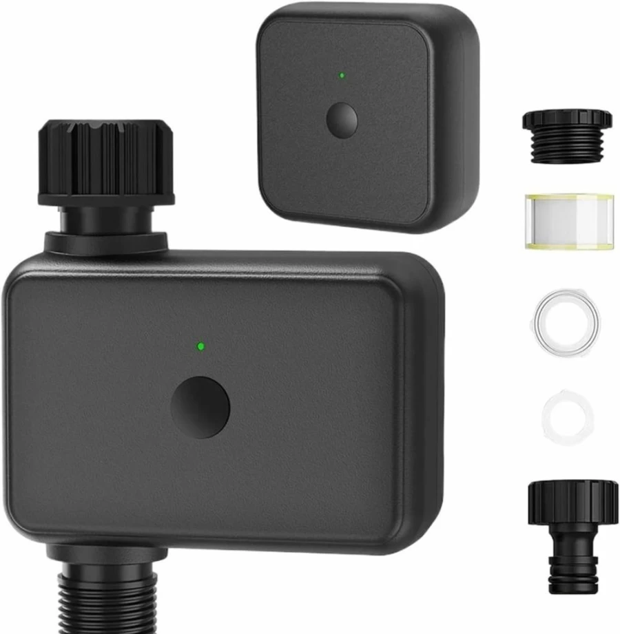 MeLphi Smart Water Valve Timer - Automatic Drip Irrigation Controller for Precise Plant Watering (1-Pack)