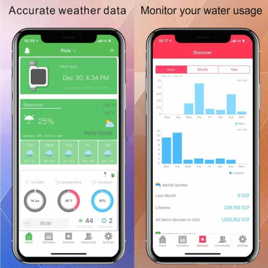 Netro Pixie Z1 Smart Hose Timer with Hub, Alexa Compatible, Weather-Resistant, Automated Watering System
