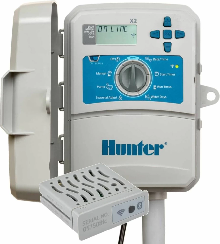 SPW X2-800 Smart Irrigation Controller with WiFi Module - 8 Zone Indoor/Outdoor Hydrawise Timer for Automated Watering System