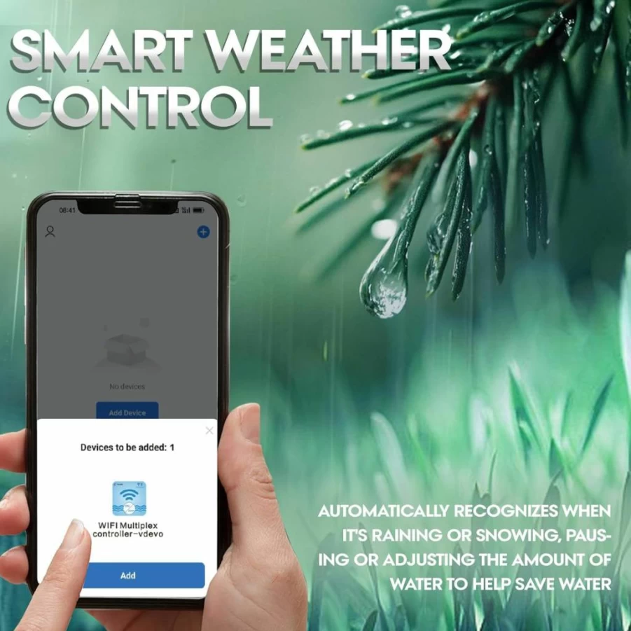ATVMaster 8-Zone Smart WiFi Sprinkler Controller with SmartLife App, Weather-Based Irrigation System for Lawn Garden Yard, Automatic Water Timer