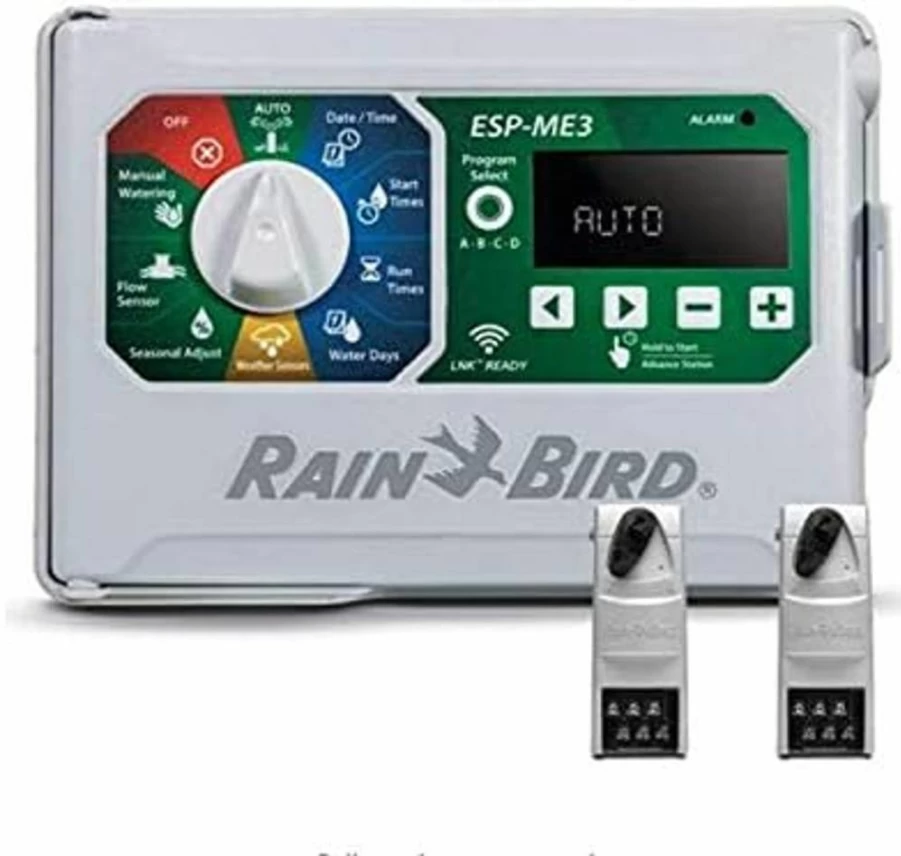 Rain Bird ESP-Me3 Smart Indoor Outdoor Irrigation Controller with 2 Modules for Lawn Sprinkler System