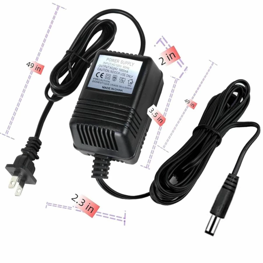24VAC Power Adapter Transformer by UPMMUD for Sprinkler Systems, Compatible with Rachio, Orbit, Rain Bird, Hunter, and Other Smart Irrigation Controllers