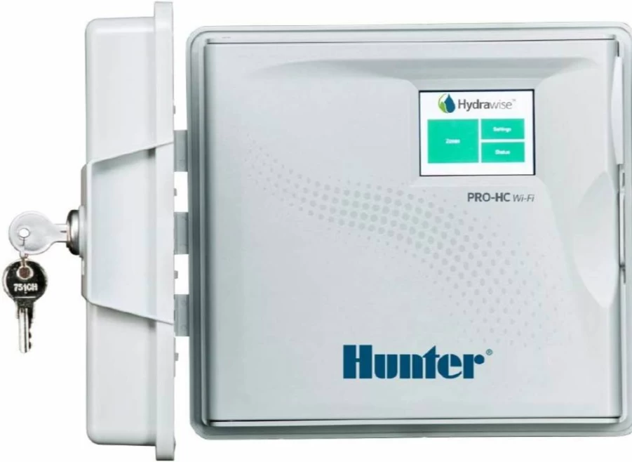 Hunter Hydrawise Pro-HC 24-Station Smart WiFi Irrigation Controller with Weather-Based Watering, Flow Sensor Compatibility, Outdoor Sprinkler Timer