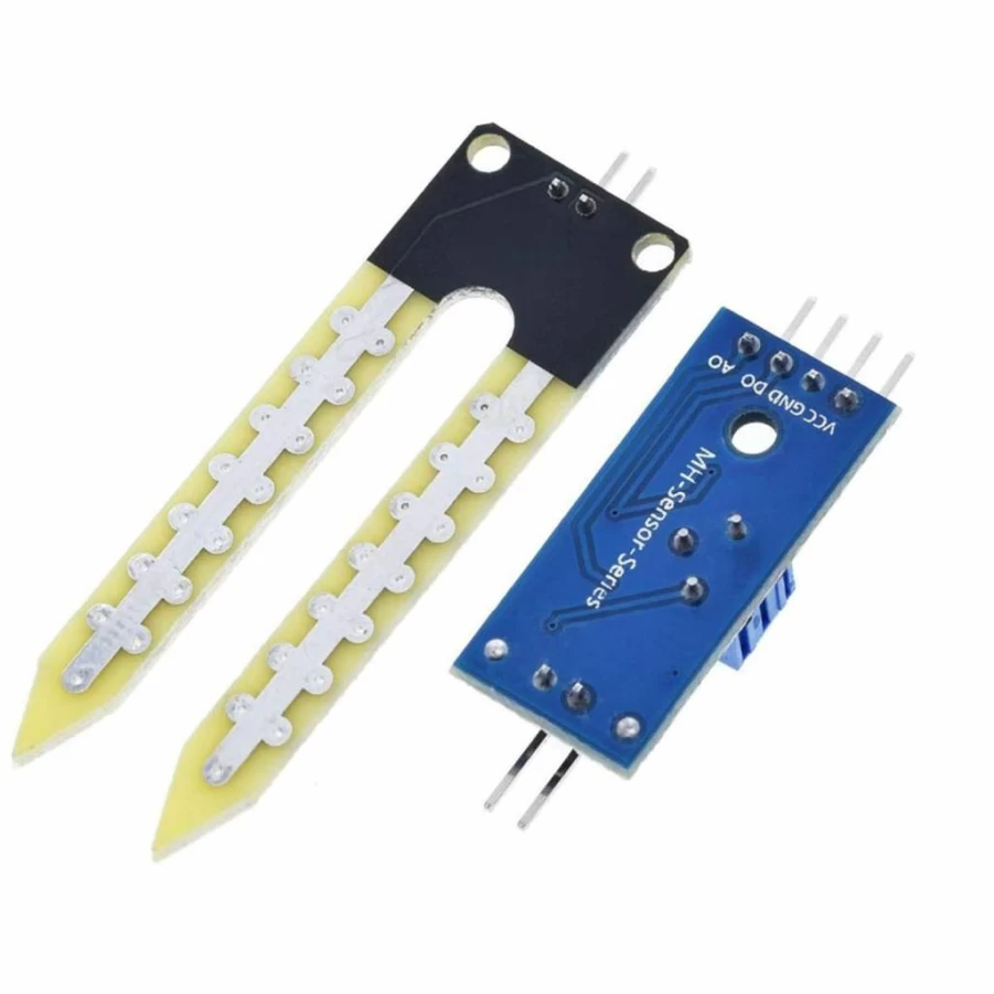 10 Pieces HiBCTR LM393 Soil Moisture Sensor 3.3V-5V for Arduino, Automatic Watering System, Robotics, Smart Cars, Plants - High Precision Humidity Detection Hygrometer Module