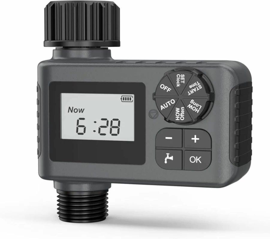 Insoma Smart WiFi Sprinkler Timer 1-Zone Outdoor Hose Controller, Automatic Irrigation System for Lawn Garden & Yard, Brass Inlet Plastic Outlet