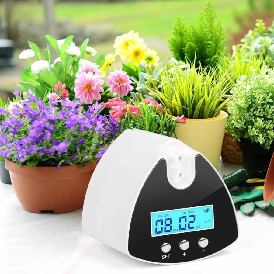 DAOTAILI Automatic Plant Watering System - USB Powered Programmable Drip Irrigation Kit with DIY Tubing & Adjustable Water-Saving Emitters for Indoor Plants