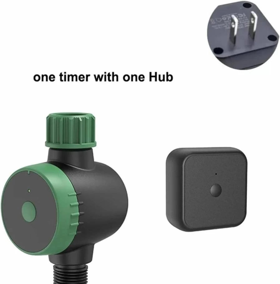 MeLphi Smart Water Valve Timer - Automatic Drip Irrigation Controller for Garden, 1PC Watering System with Programmable Timer