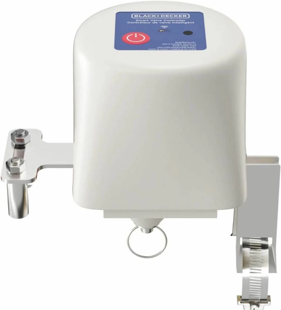 BLACK+DECKER Smart Wi-Fi Water Valve Controller - Remote Control, App Enabled, Leak Detection, Compatible with Alexa & Google Assistant