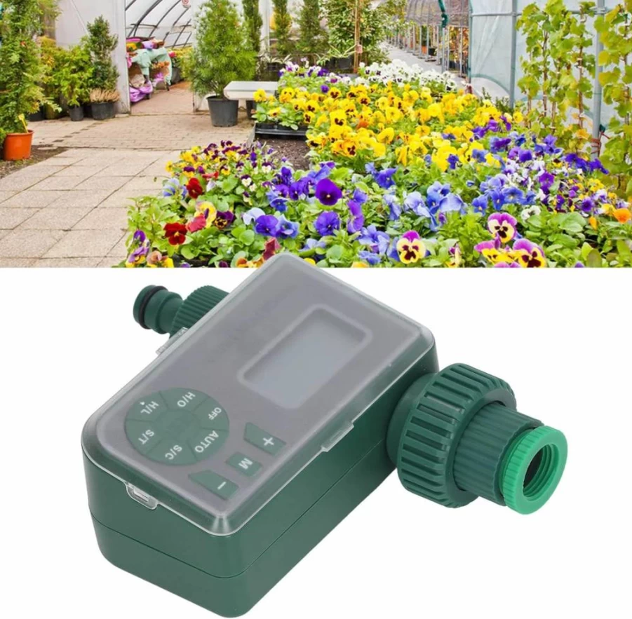 Loboo Idea Smart Irrigation Timer with LCD Screen - Leakproof Automatic Watering Controller for Outdoor Garden Hose Systems