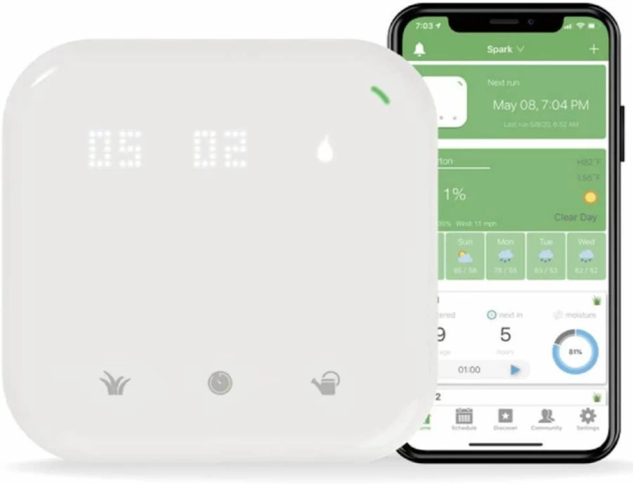 Netro Spark 16-Zone Smart WiFi Sprinkler Controller with Weather Awareness, Alexa Compatibility & Remote Access