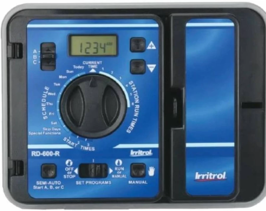 Irritrol Rain Dial RD600 6-Station Indoor Irrigation Controller with Intuitive Programming