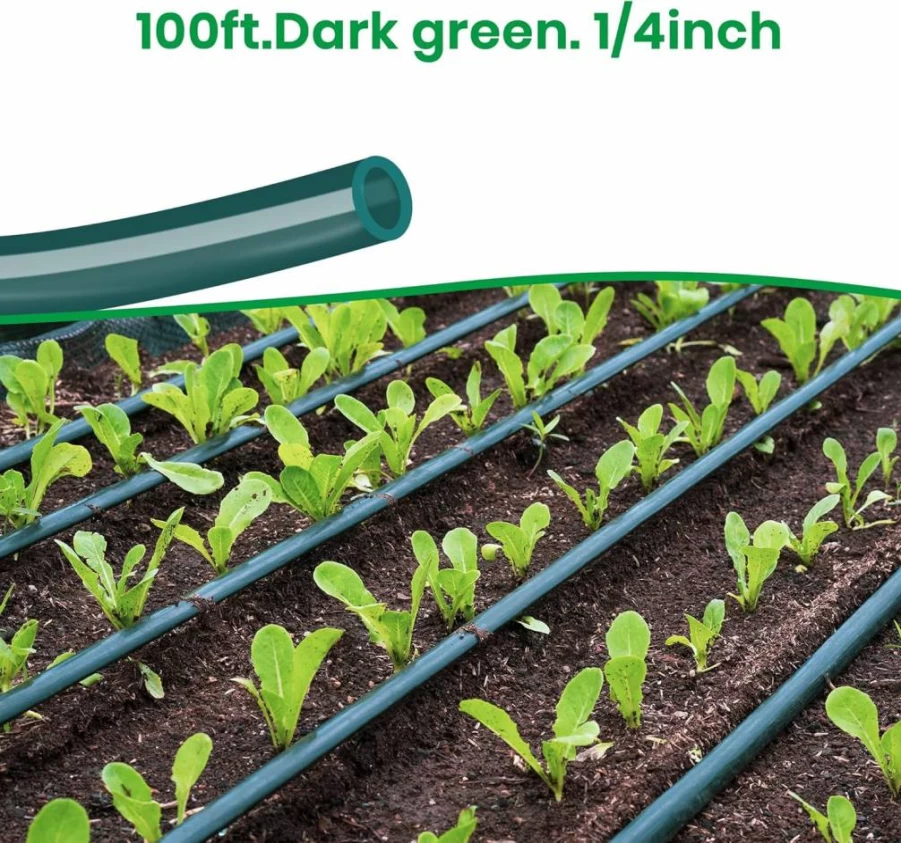 Bluepro 230Ft Automatic Drip Irrigation Kit with Quick-Connect 1/2" Hose, 1/4" Tubing, Emitters & Connectors for Greenhouse, Lawn, Garden Watering
