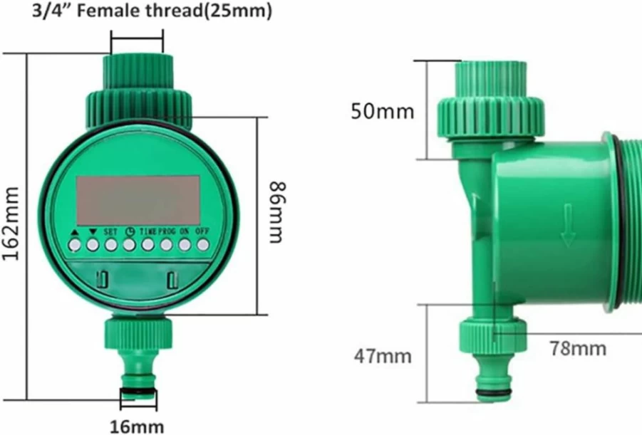 NANZU 4-Way Smart Irrigation System with Automatic Watering Timer for Home Garden, Flowers, and Vegetables