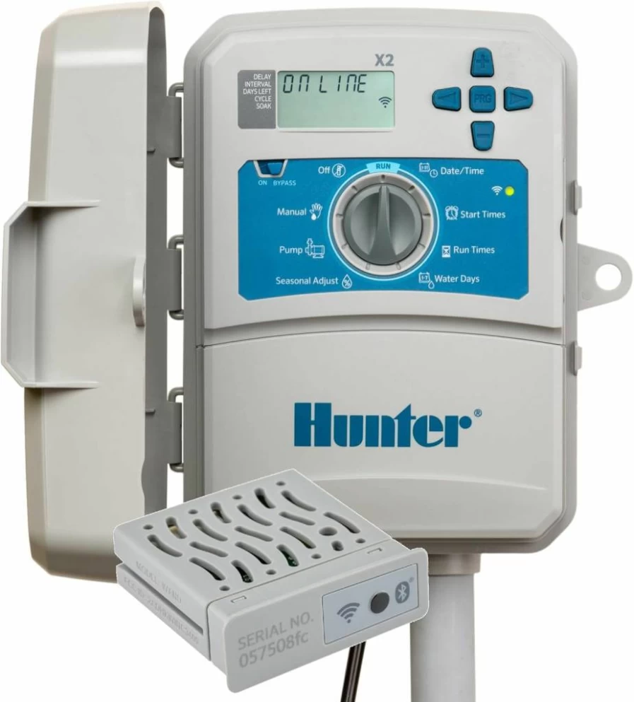 SPW Hunter Hydrawise X2-1400 Smart WiFi Irrigation Controller - 14 Zone Indoor/Outdoor Timer with Wand Module, Compatible with Hydrawise App