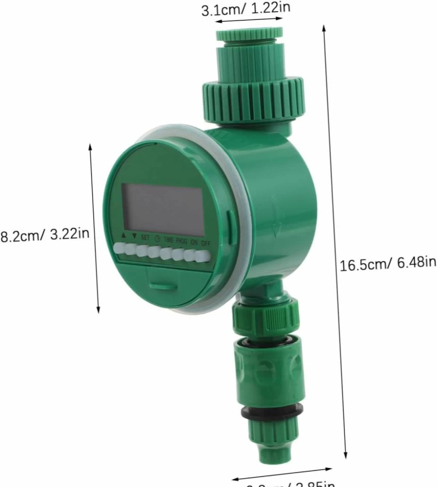 CIMAXIC Smart Garden Hose Timer with LCD Display, Automatic Watering System, Power Outage Memory & Real-Time Status Updates for Efficient Irrigation