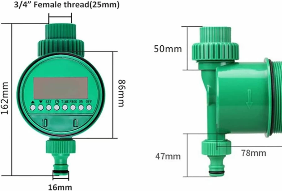HBDQOMRV Smart Automatic Watering System Kit with 4-Way Splitter Timer for Home Garden, Plants, Flowers & Vegetables